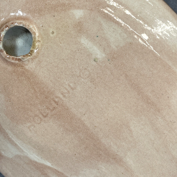 Vtg 70s Ceramic Mushroom Spoon Holder Rest Hand Painted Holland Mold Wall Decor - Picture 6 of 6